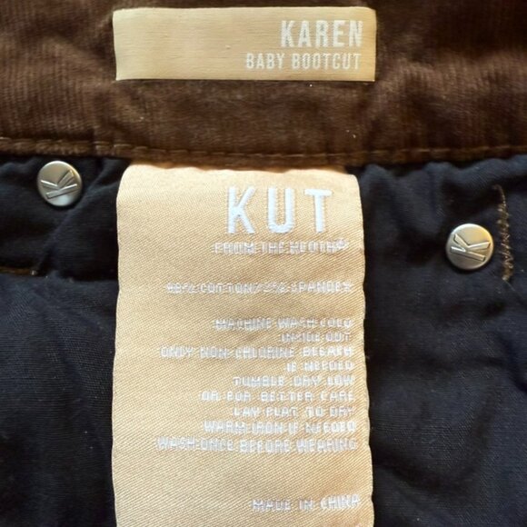 Kut from the Kloth Karen Baby Bootcut Corduroy Jeans - Picture 6 of 10